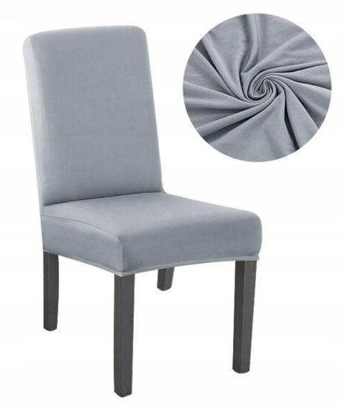 Smooth Gray Chair Cover Universal