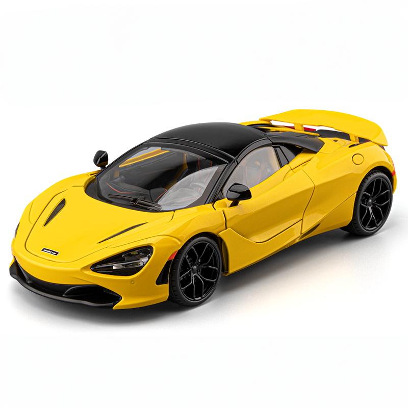 1:18 McLaren 720S Суперкар Спортивный Автомобиль Металлический Сплав Литье под Давлением Модель Автомобиля Коллекция Хобби Декорации для Витрины Домашние Модные Игрушки Подарок