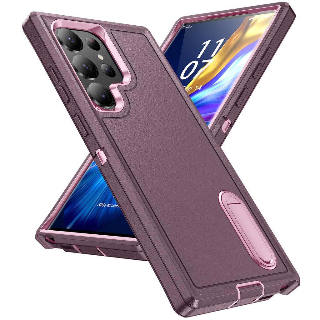 Применимо к Samsung S26Ultra трехзащитный чехол для мобильного телефона S25Ultra подставка S24Ultra противоударный защитный чехол