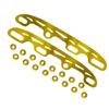 Gold Stainless Steel Blades Runners for Roller Ice Hockey Skates Enhanced Performance