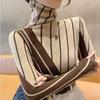 High Collar Sweater Women Autumn/Winter Casual Long Sleeve Popular Western Stripe Knitwear Pullover Sweater Top Women