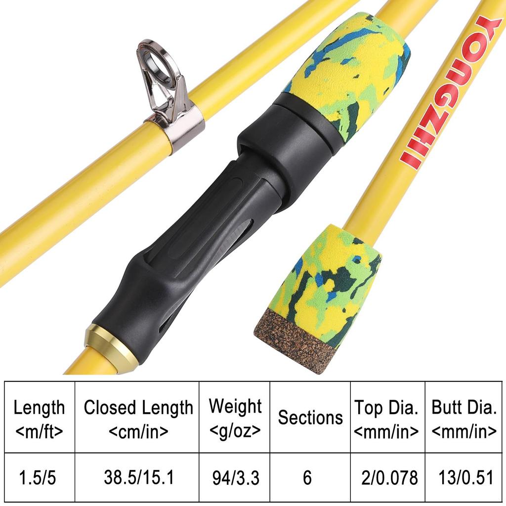 Портативная телескопическая удочка и катушка, комплекты для путешествий, спорта на открытом воздухе, наборы спиннинговых удочек