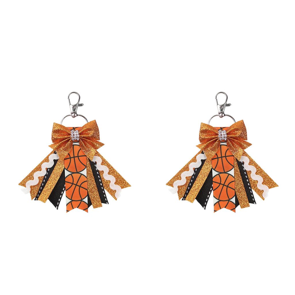 2 шт. Брелок Pin Me Cheer Спорт Блеск Красивый Командный Брелок с Бантиками Украшение для Сумки