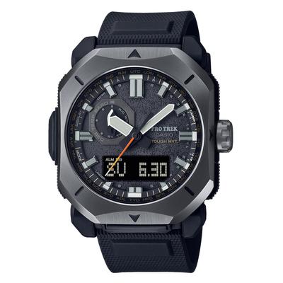 Мужские часы Pro Trek PRW-6900Y-1JF с солнечной батареей и радиосинхронизацией Черные Биопластик Линия Climber Японская модель