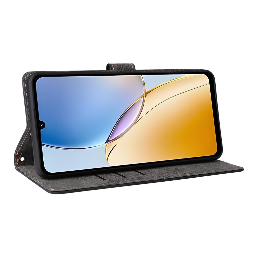 Для ZTE Blade A56 Чехол-кошелек с RFID-защитой из ПУ кожи Чехол для телефона Подставка с ремешком