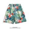 Ice Silk Cool Hawaiian Beach Shorts Men'S Summer Thin Design Japanese Retro American Trendy Brand Casual Five Quarter Pants