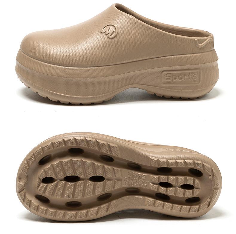 Унисекс мюли с закрытым носком: Шлепанцы медсестры из ЭВА, на одной лямке, пляжные сандалии, обувь для повара