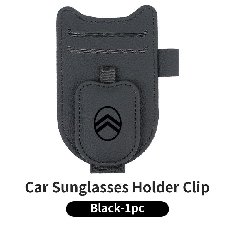 Car Sunglasses Holder Sun Visor Glasses Clip Card Clip Car Accessories For Citroen C3 C4 C5 C1 C2 Berlingo Celysee Xsara Picasso