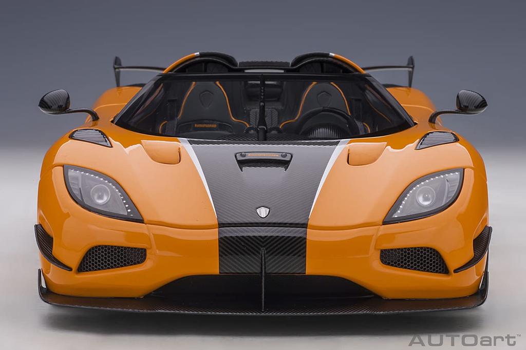 AUTOart Koenigsegg Agera RS Черный Готовый Продукт 79023 1/18 Оранжевый/Карбон