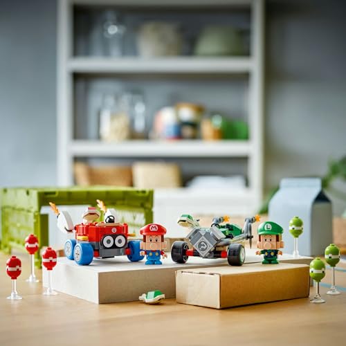 LEGO Super Mario Mario Kart – Baby Mario против Baby Luigi Игрушка Подарок на день рождения Block Boys Girls Mario Goods Game 72034