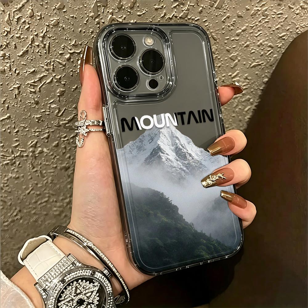 Snow Mountain Mountain Clear Case For Iphone 17 Pro Max 11 15 12 13 14 16 Pro Max Air 16E 17E Cover Funda Bumper