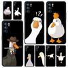 Cartoon Doubt Duck For Oppo Reno7 Reno6 Pro Plus A54 5G Phone Case Find X6 X5 A53 A52 A9 2020 A15 A95 A17 A16 A76 A74 A57 Cover
