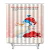 Рождественская шторка для душа, коврик для пола, комбинация из четырех предметов, ковер для ванной комнаты и туалета, коврик для душевой комнаты, коврик для ног