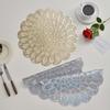 PVC Placemat for Dining Table Scratch-Resistant Hollow Pad Decorative Heat-Resistant Table Bowl Mats for Kitchen Restaurant Use