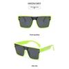 2025 новые модные солнцезащитные очки женские солнцезащитные очки зеленые интегрированные солнцезащитные очки инс интернет-знаменитость Сяохуншу взрыв