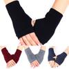 Gloves for Women No Fingers Girls Fingerless Arm Warm Winter Hand Long Warmer Mittens