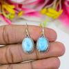 Серьги из чистого серебра 925 пробы с драгоценным камнем Natural Republic Ларимар 1,25 дюйма g0A08