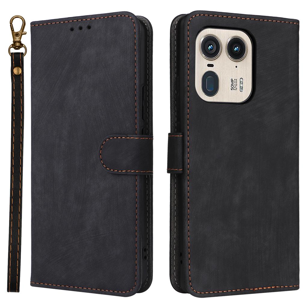 For Motorola Edge 50 Ultra 5G/Moto X50 Ultra 5G Phone Case Wallet PU Leather Flip Cover with RFID Blocking