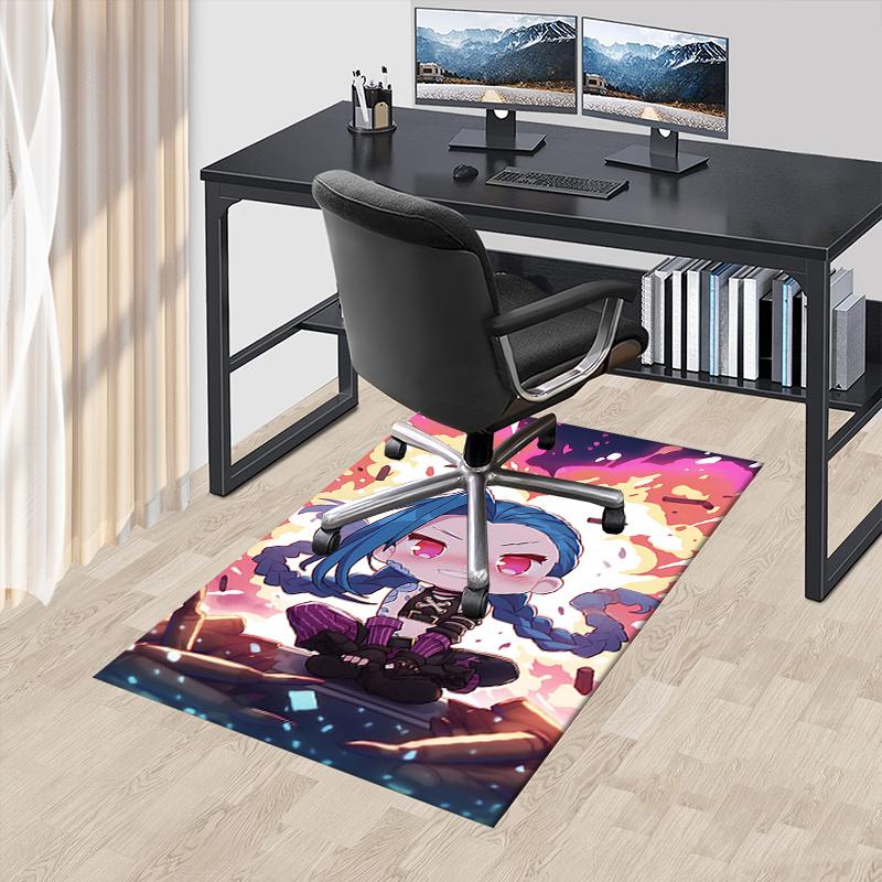 JINX Charming Anime Character Office Chair Mat - Perfect for Home Decor, Office Use, and Gifts!.122308a