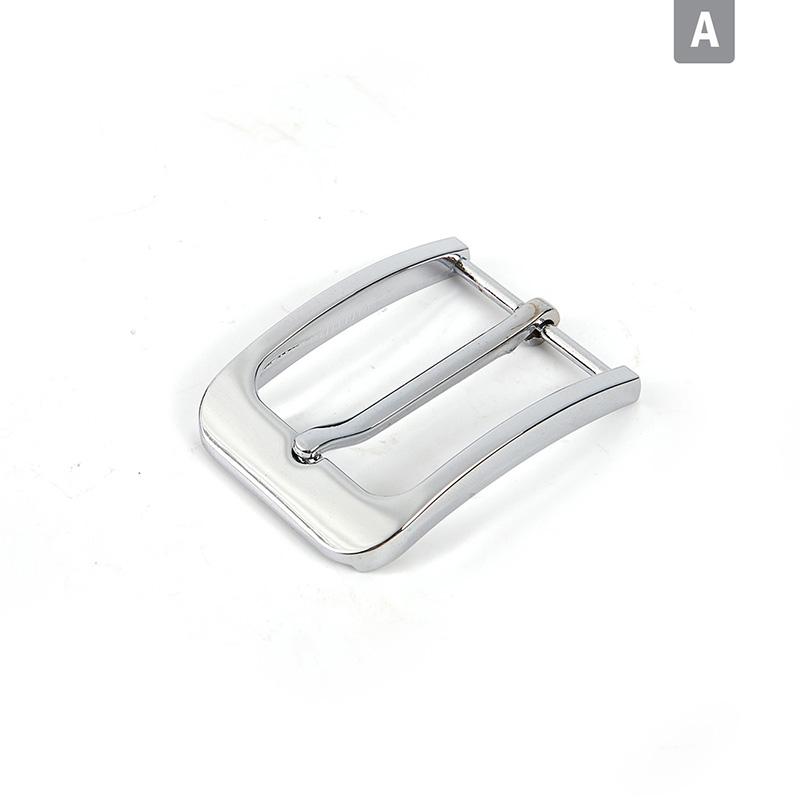 1pcs 40mm Metal Brushed Belt Buckle Men End Bar Heel Bar Single Pin Belt Half Buckle Leather Craft Belt Strapp Webbing