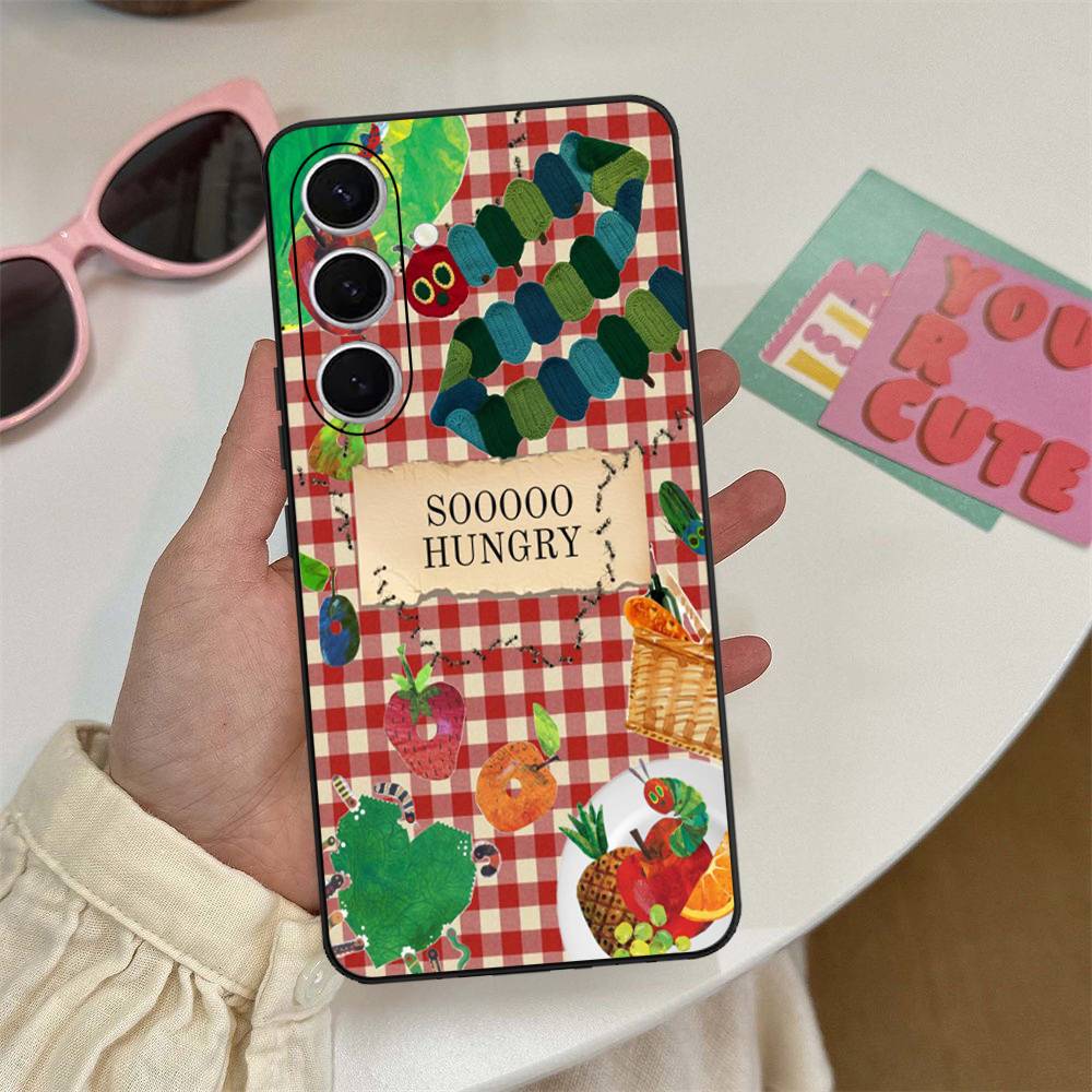Чехол для телефона 'Очень голодная гусеница' для Samsung S 24 Fe 25 Ultra Plus 20 Lite 21 30 22 23 24 22 Ultra 5G Fundas