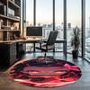 Demon Slayer Printed Round Rug Carpet Chair Rug Area Rug Entryway Doormats,for Office Chair Living Room Bedroom Kitchen Room.