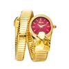 MISSFOX Golden Snakes Shape Water Resistant Woman Watch Jewelry Casual Fashion Dress Women's Quartz Watches