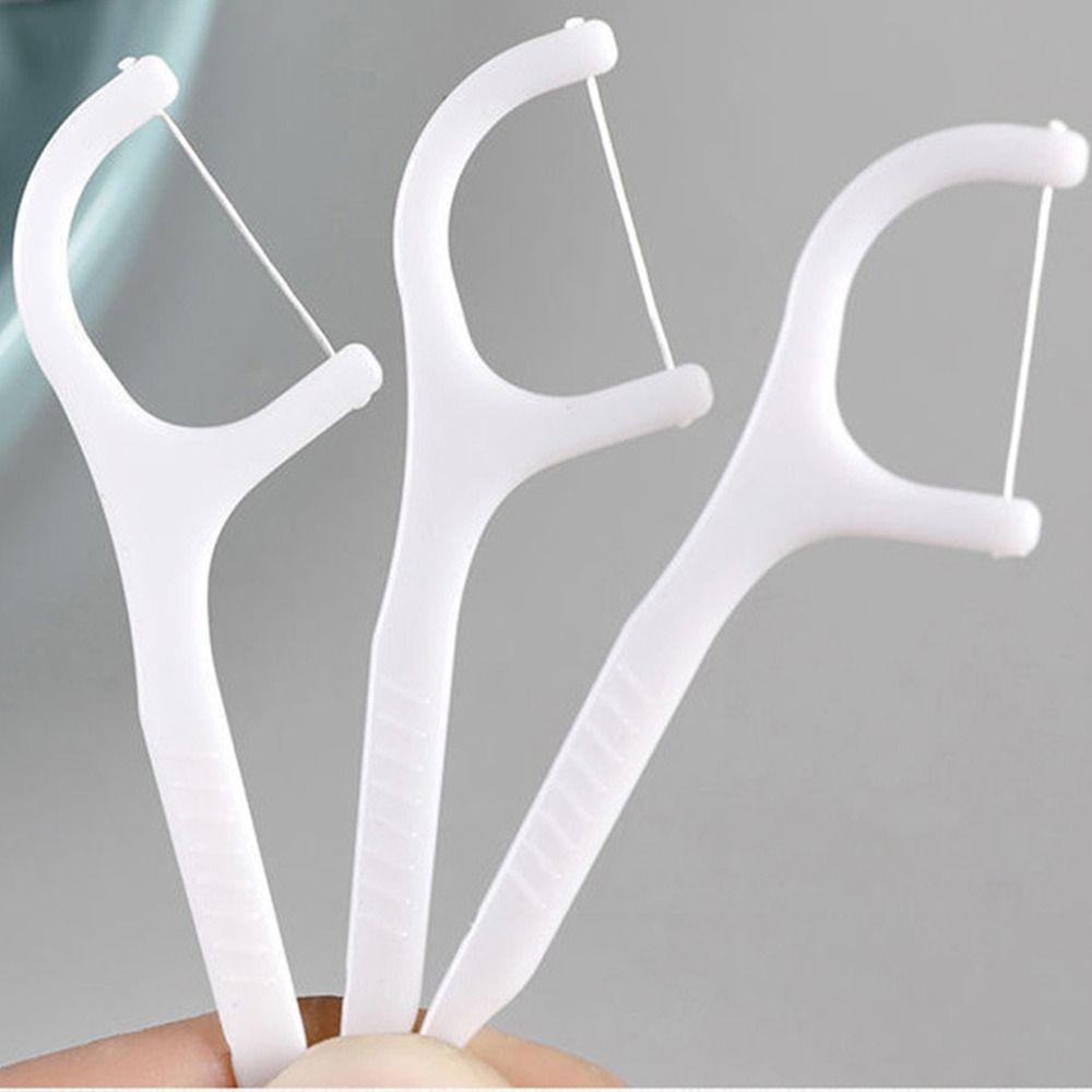 50 шт./коробка одноразовая зубная нить зубная нить коробка зубная нить портативная пластиковая зубочистка домашняя