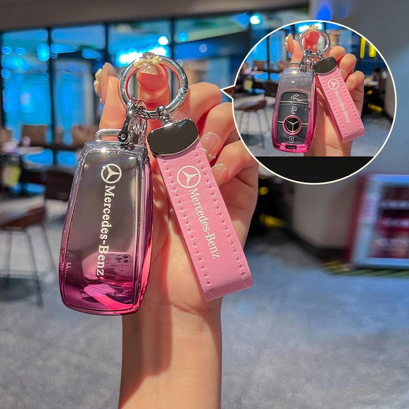Car Remote Key Case Shell For Mercedes Benz C E S Class W223 W206 C260 S450 S500 CLA W177 C180L E260L W205 W213 W222 AMG CLA220
