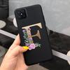 Чехол для OPPO Reno 4Z 5G 6.57" Мягкий ТПУ Милый Чехол с Буквами Для Reno4 Z 5G CPH2065 Простая Черная Розовая Задняя Крышка Для OPPO A92s Capa