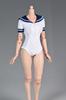 Scale Action Figure Body for Special Sexy High School Girl Sailor Uniform and Gym Swimsuit and Head Not Short Sleeve [TOYBARJAPAN] 1/6 TBLeague,