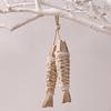 Fish Pendant Wall Sculpture Rustic Modern Mediterranean Nordic Wooden Hanging