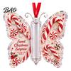 Festive Party Decoration Christmas Cash Gift Ornament, Acrylic Butterfly Money Holder with Built?in Indoor Outdoor Decor Clear Compartment, Holiday