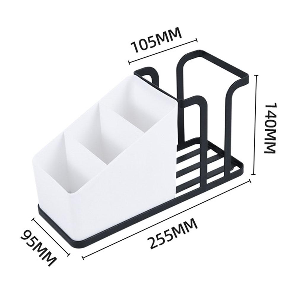 Organizer Cup Holder White/black Household Metal Cup Holder 225*95*140*105mm Carbon Steel Desktop Easy To Clean