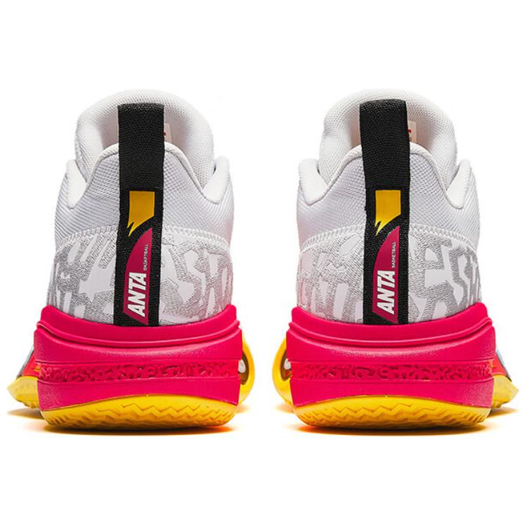 Anta Assault 1-го поколения 1 Нескользящие Низкие Баскетбольные Кроссовки Мужские Серые Красные Кроссовки 112421109-8