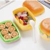 Creative and Cute Hamburger Lunch Box, Portable Lunch Box for Students, Food-grade Microwave-safe Lunch Box