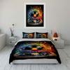 Music-Themed Art Set Decor Bedding Set with 1 Duvet Cover 2 Pillowcases Single Double King Queen, Gift