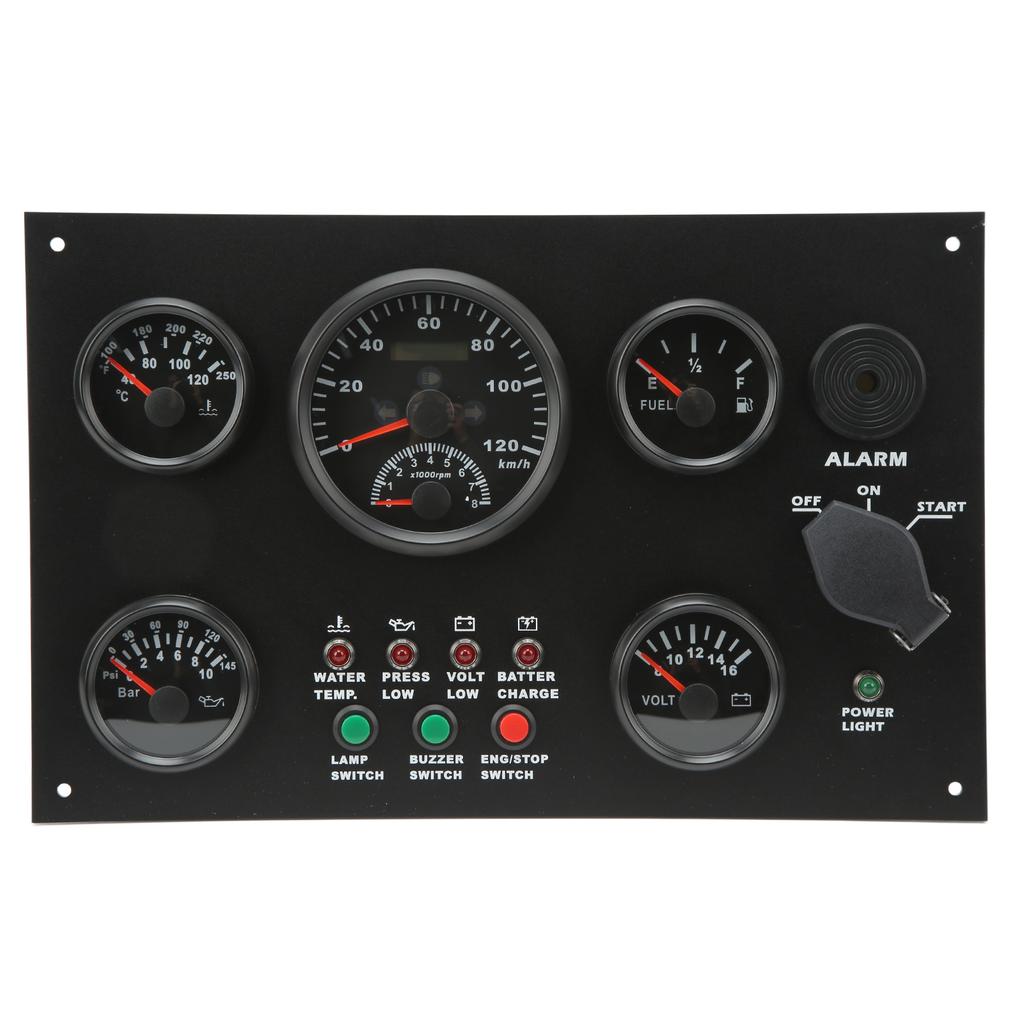 5-ти приборная панель спидометр уровень топлива температура воды измеритель давления масла вольтметр лодка
