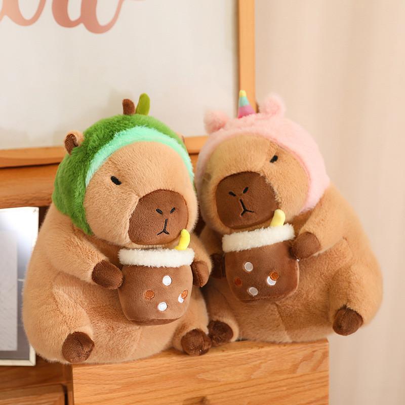 Cute Flower Hug Capybara Plush Doll Soft And Snuggly Stuffed Animal Toy Ideal For Girly Sleepovers 40cm