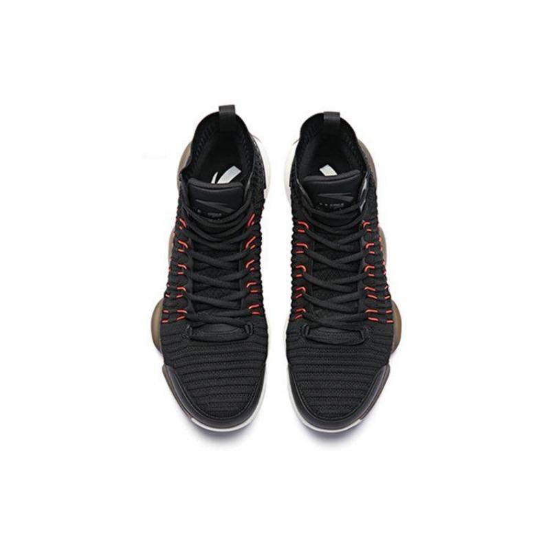Anta Кроссовки мужские NASA Basketball Culture High-Top, черные, красные, 91831190-4
