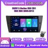 Simsiz Android Avtomobil Stereo Radio Carplay BMW 3 Seriyasi E90 E91 E92 E93 2006-2012 uchun Multimedia Video Pleer GPS Navigatsiya WIFI 2+32GB