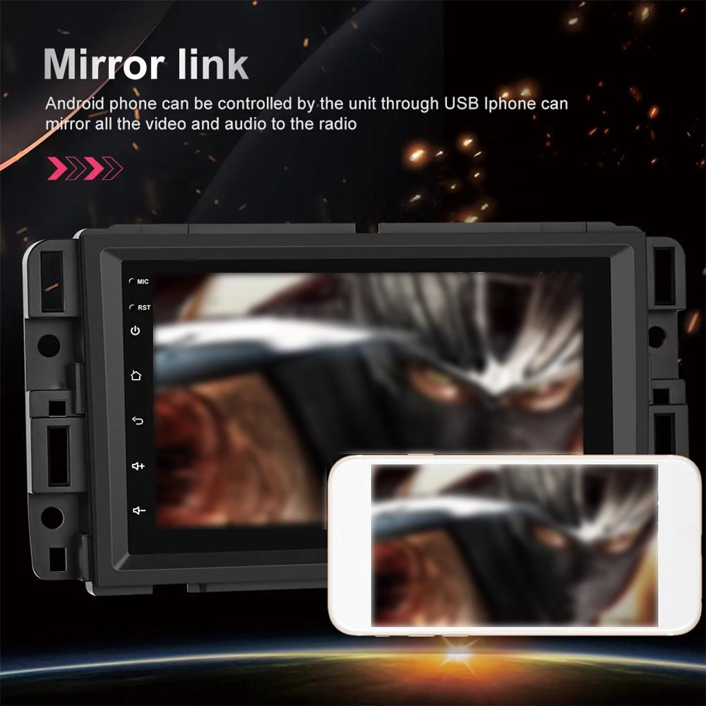 7-дюймовый IPS автомобильный стереоплеер для GMC Yukon Chevy Silverado Sierra Android 13 GPS Navi Radio автомобильный стереоплеер