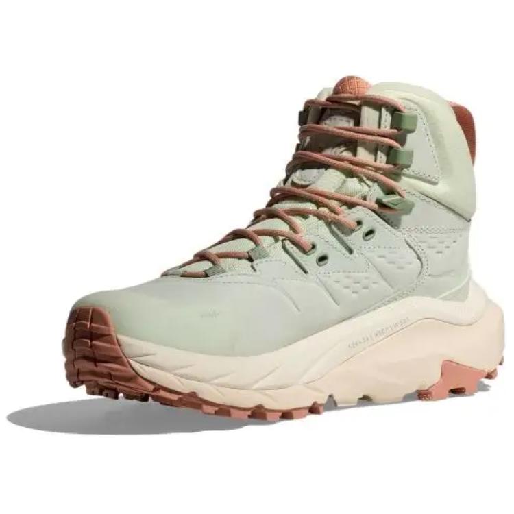 HOKA One One Kaha 2 Comfortable Versatile Durable High-Top Hiking Shoes Unisex Hiking Shoes Mint-Green 1130529-GLCS