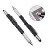 Aluminum Pen Tool Gadget Capaciative pen With Scale Replacement refill Flat-blade Screwdriver Ballpoint Pen Cross Screwdriver