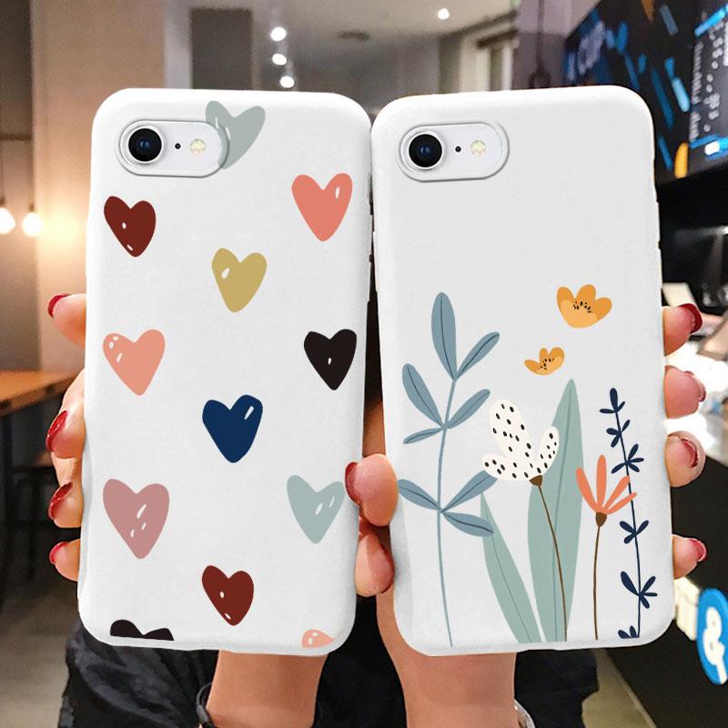 Цветы Чехол Для iphone 6 6S Plus Capa iphone6 6S+ 6+ Чехол для телефона Мягкий силикон Милый Кот Медведь Задняя крышка Для iphone6 iphone6s+