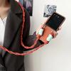 Кожаный Crossbody Чехол для Телефона Motorola Razr 60 Ultra 2026 50 40 Moto Razr60 Razr50 Плетеный Ремешок Жесткий Защитный Чехол