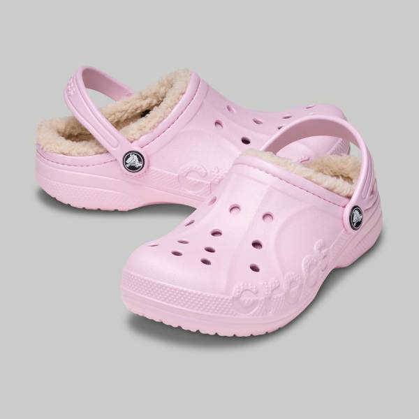 Crocs Детские клоги Baya с подкладкой, розовые 207500 79r