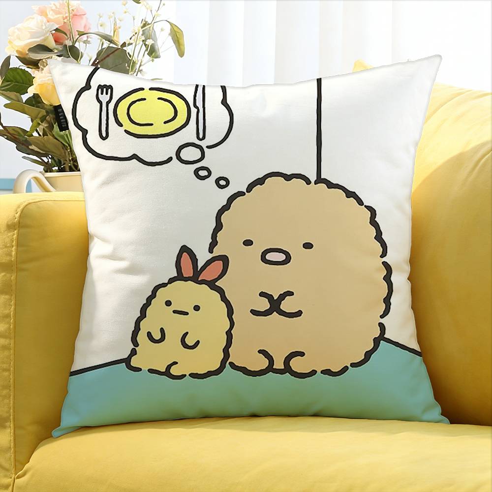 Sumikko Gurashi Квадратная наволочка разных размеров для декора автомобиля, дома, спальни