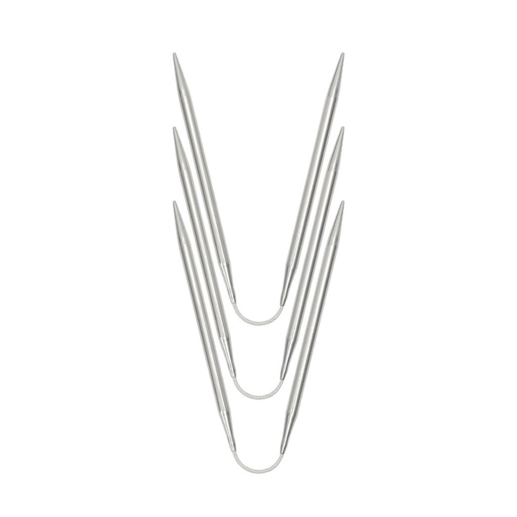 3 шт. Спицы из нержавеющей стали для плетения и вязания с проволокой 2 мм/2,5 мм/3,5 мм/4 мм/4,5 мм//5 мм для начинающего вязальщика