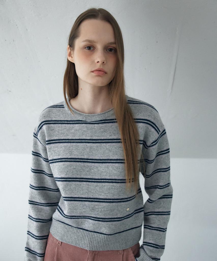 AHWE Multi Stripe Knit_Grey